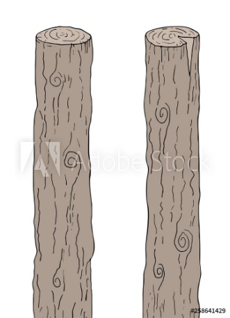 Picture of Wooden trunk cylinder